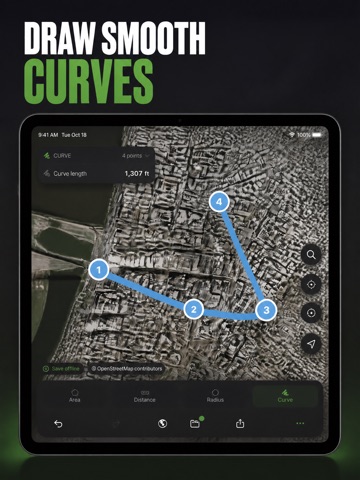 Fields Area Measure GPS Map iPad screenshot