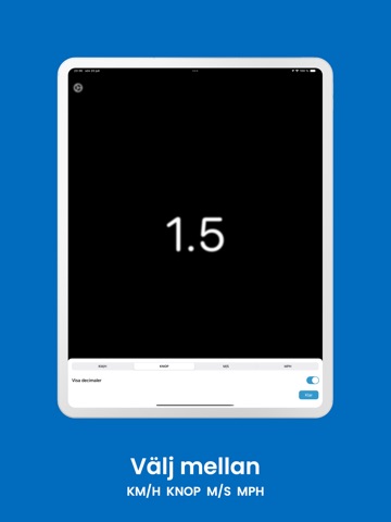 Fartmätare iPad screenshot 2