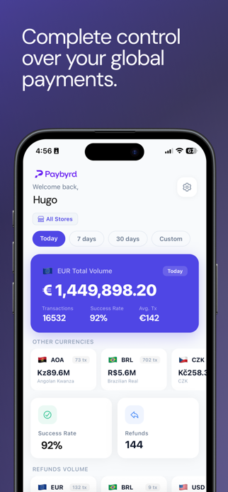 Paybyrd Dashboard Screenshot 1 of 5