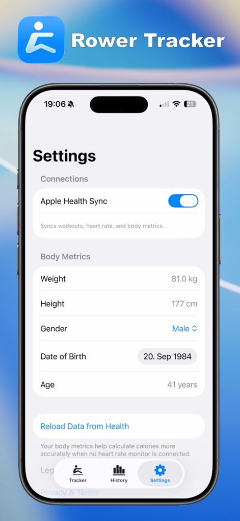 Rower Tracker - Health & Fitness App | MWM
