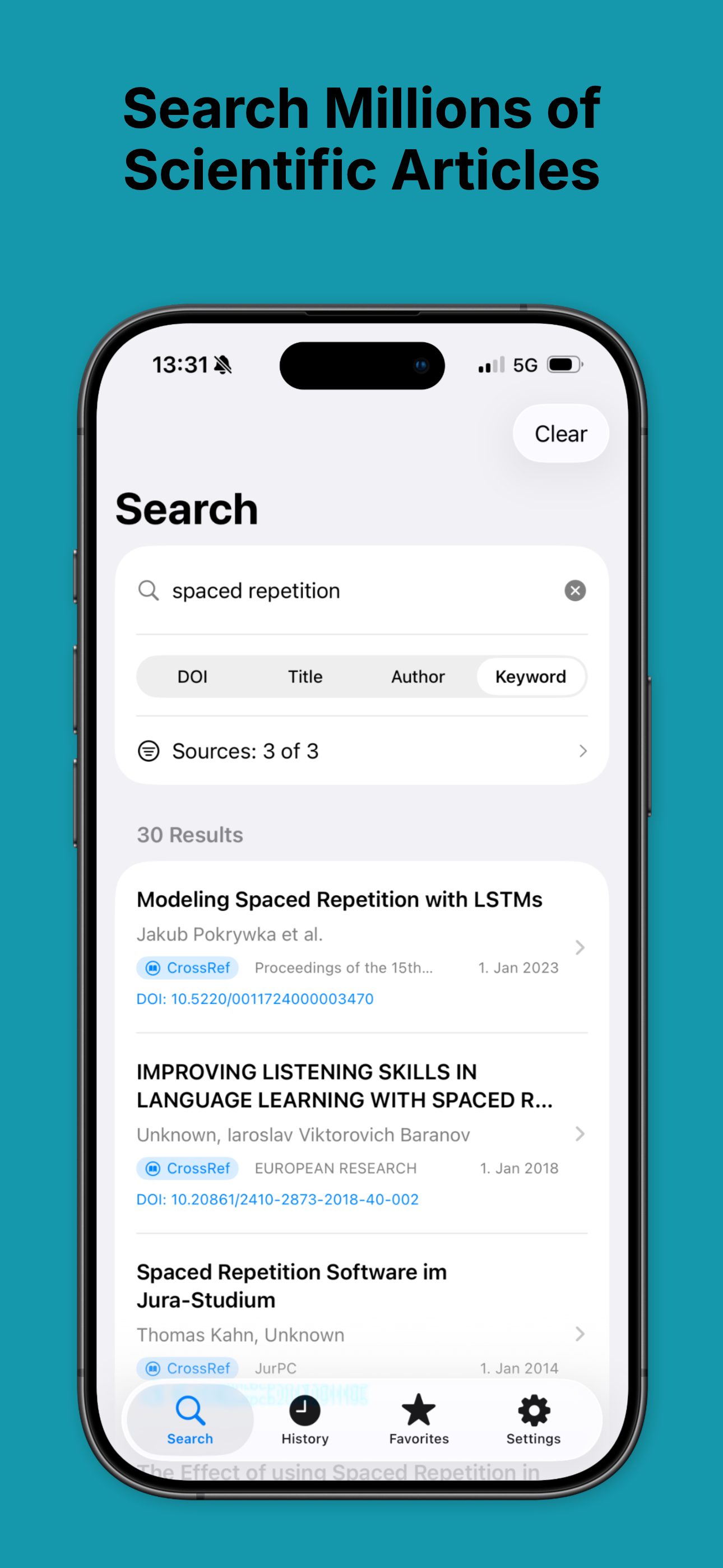 DOI Finder: Paper Search