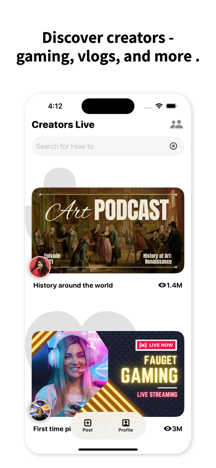 Creators Live Watch and Listen