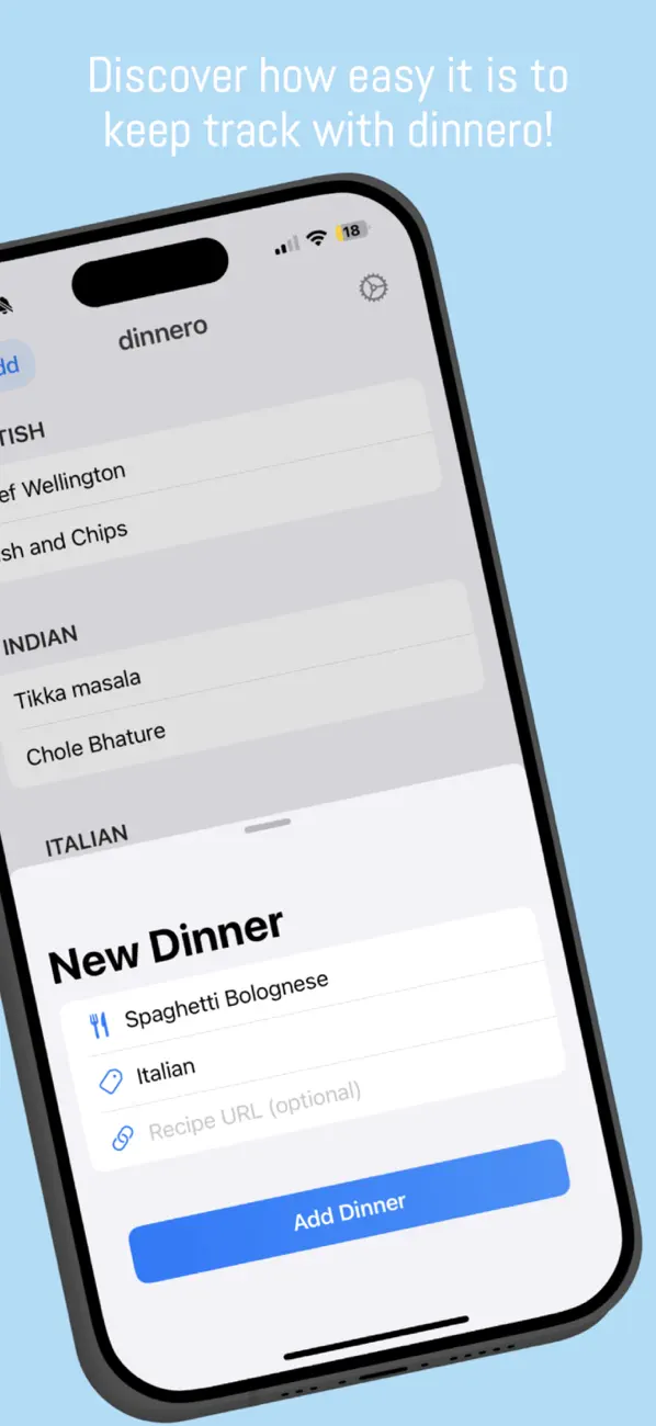 Screenshot #3 pour Dinnero - Meal Organizer