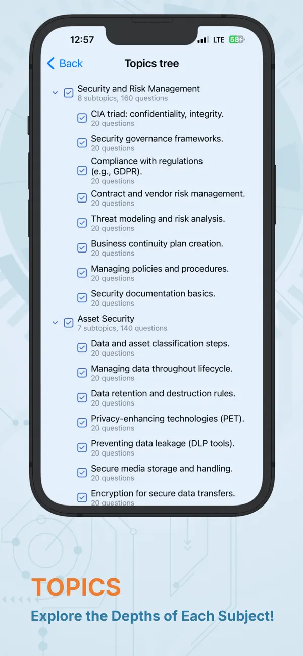 Screenshot #2 pour CISSP Certification Prep