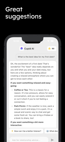 Cupid AI iPhone screenshot