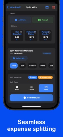 Tab Tally - Split Group Bills screenshot