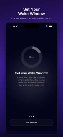 Screenshot von AirAlarm - Sleep Cycle Alarm auf dem iPhone 4