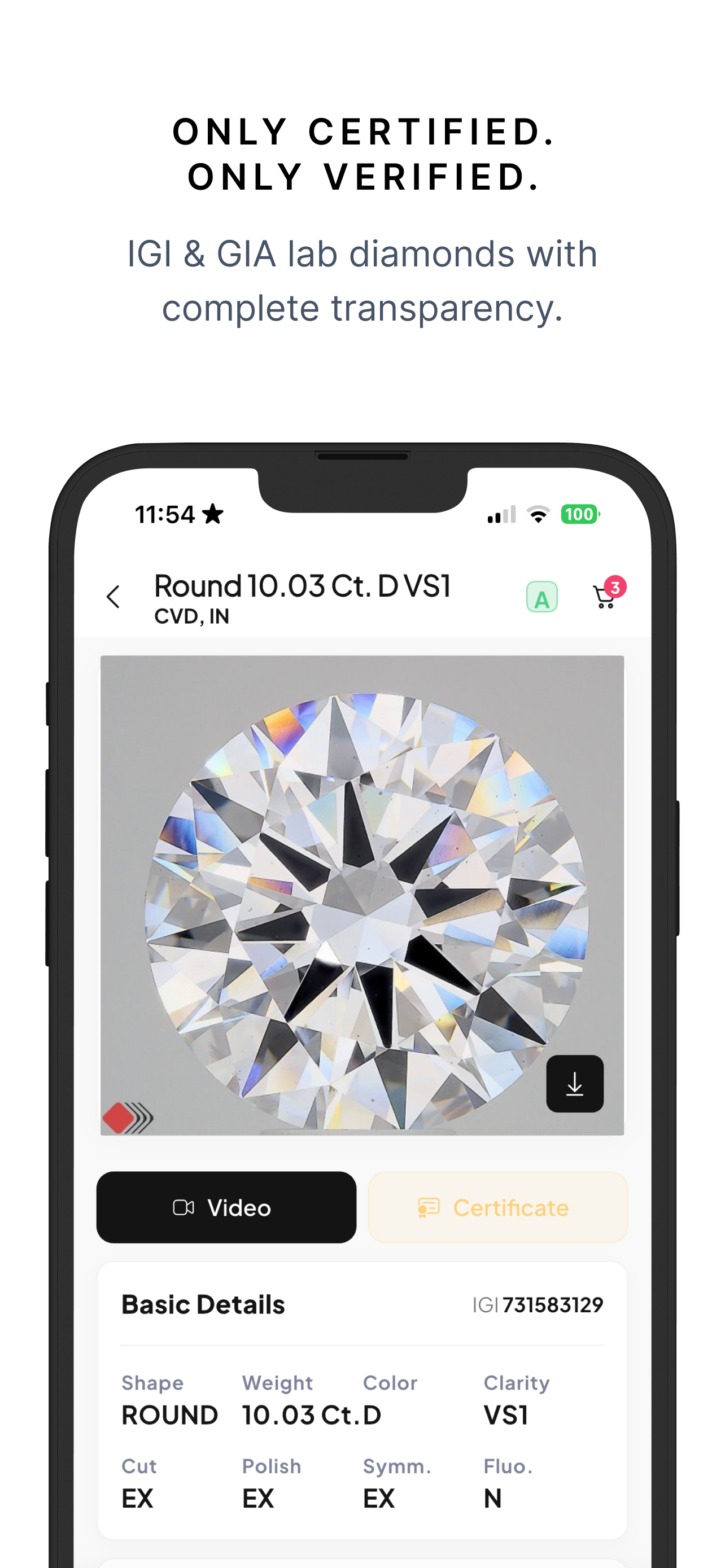CVD.ONE - Lab Grown Diamonds screenshot 3