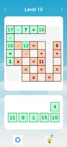 Puzzle Math: Number Cross Game screenshot #2 for iPhone