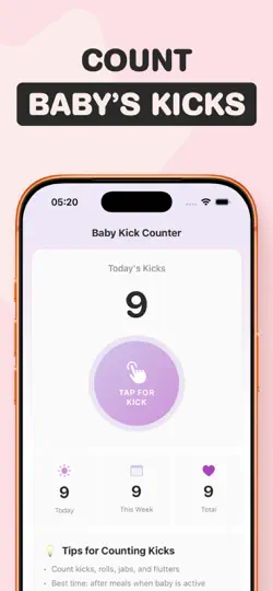 Contraction Timer - Tracker 9m iPhone Ekran Görüntüsü 4