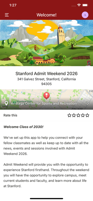 Stanford Admit Weekend Screenshot 1 of 3