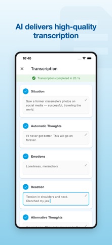 Mentalium: Voice CBT Diary Screenshot 2 of 6
