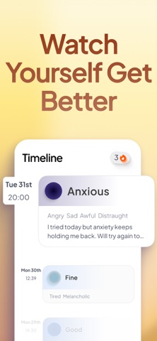 Andy: Anxiety & Stress Tracker iPhone screenshot