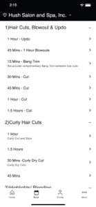 Hush Salon and Spa - Guelph screenshot #2 for iPhone