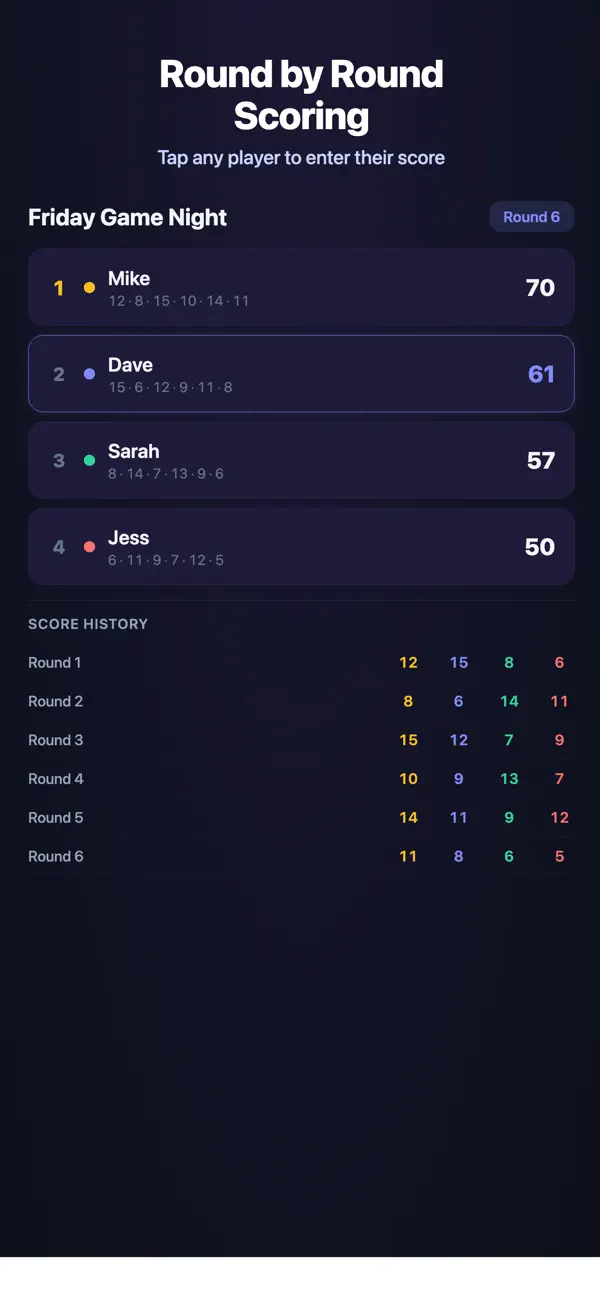 Screenshot #2 pour ScoreApp