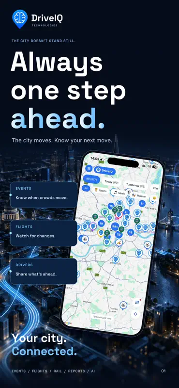 DriveIQ: Events, Rail, Flights screenshot 1 of 9