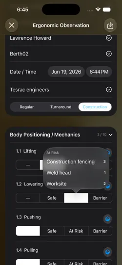 Captura de pantalla de IOSHA 1910 Occupational Safety en iPhone 1