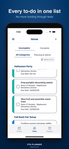 PTA Planner: Room Parent App iPhone screenshot