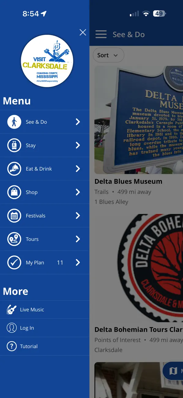 Screenshot #1 pour Visit Clarksdale
