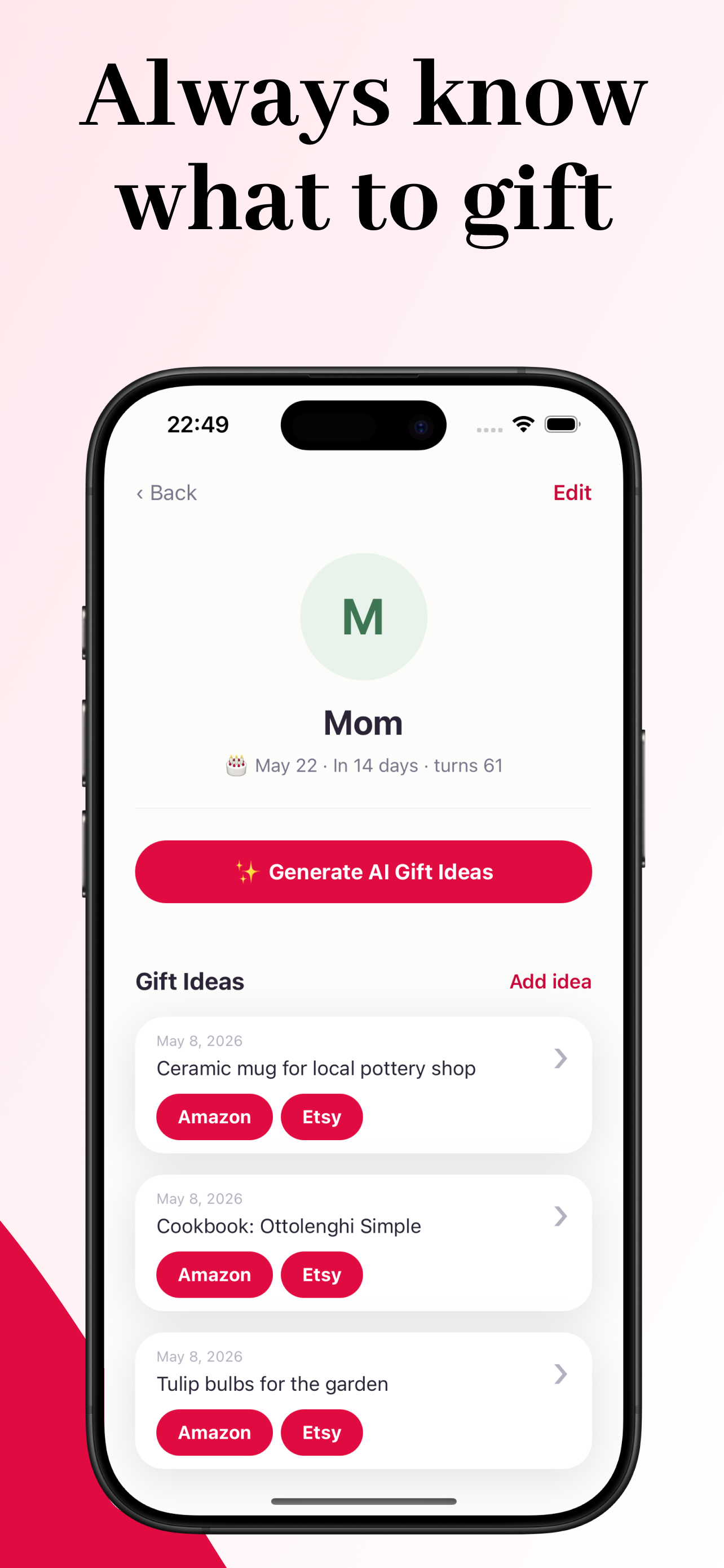 Birthday Reminder: Gift Ideas screenshot 4