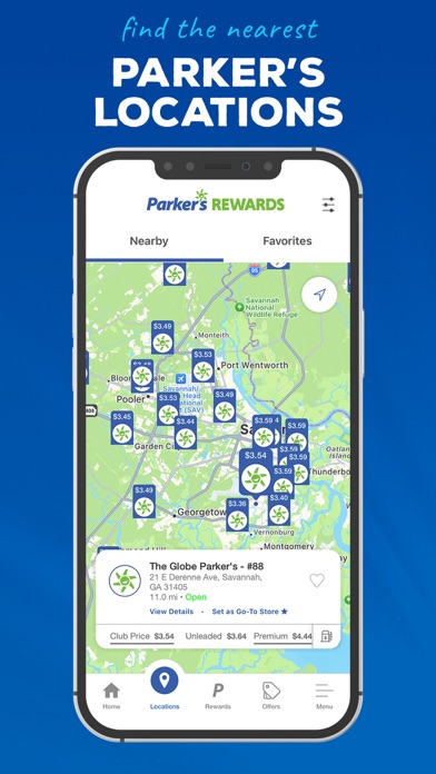 Parker's Rewards Screenshot
