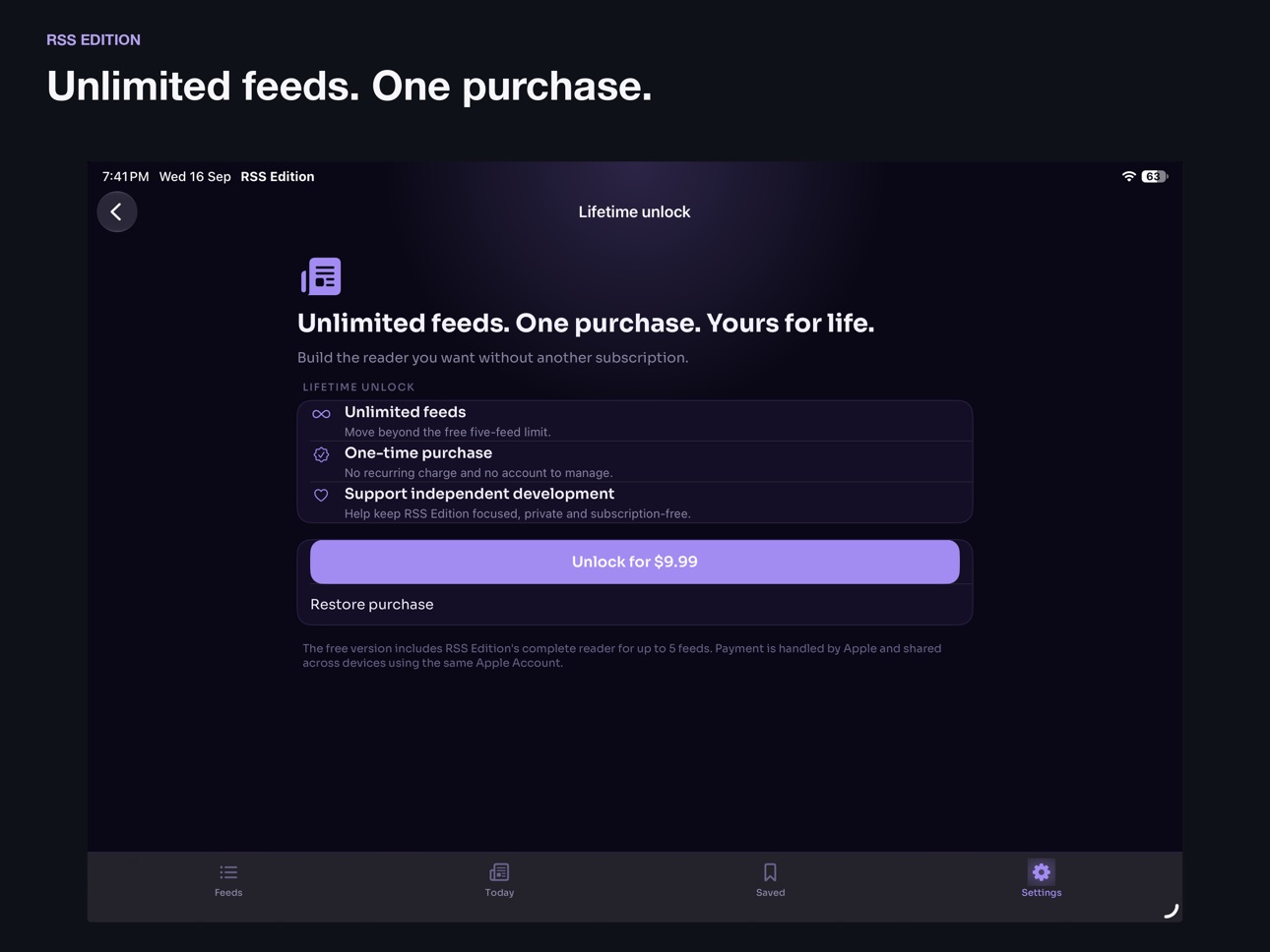 Screenshot 9 of RSS Edition: Feed Reader