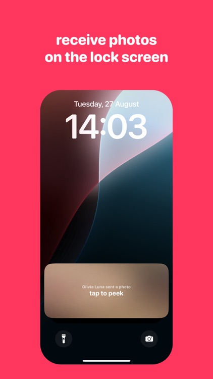 peek - lock screen camera