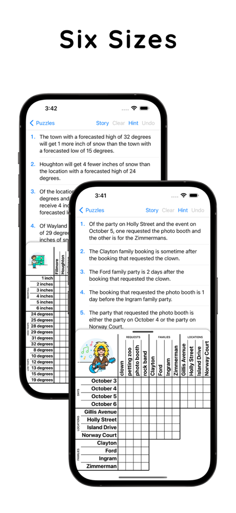 Logic Grid Puzzles screenshot 3