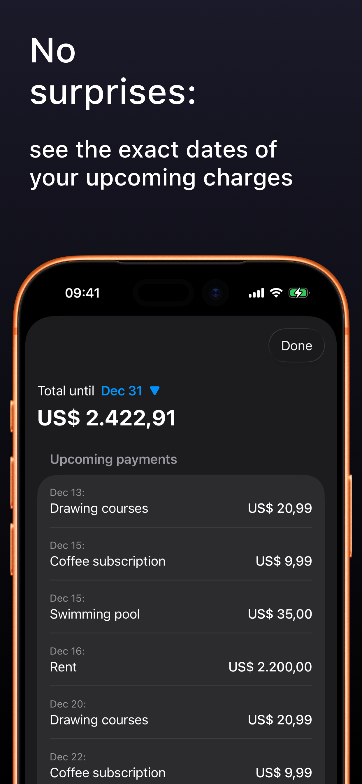 Manage subscriptions - Yarmo