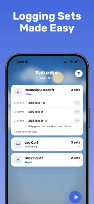 Re-rack: Voice Workout Tracker screenshot 2