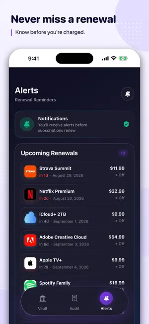 VaultAudit AI: Sub Tracker screenshot 3