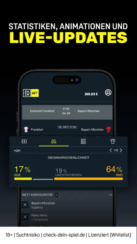 DAZN Bet: Sportwetten Online screenshot 5 of 6