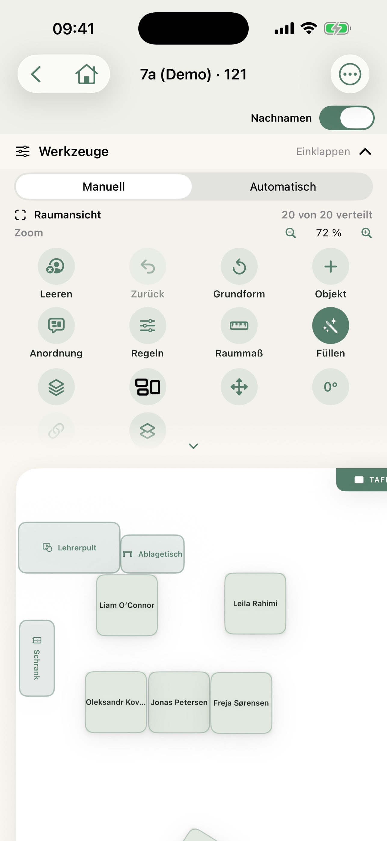 Screenshot 6 of SitzPlan – Sitzplangenerator