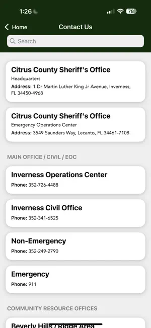 Citrus County Sheriff's Office screenshot 2