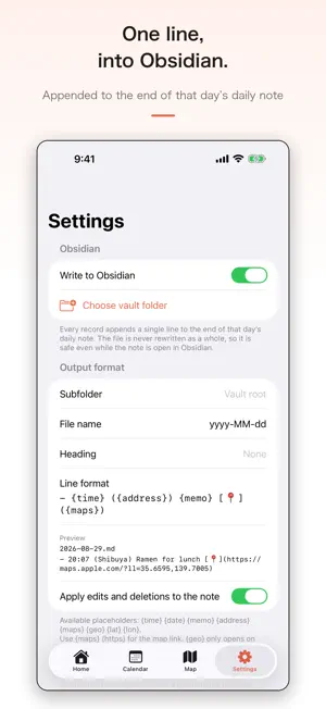 Ashiato - One-Tap Lifelog screenshot 2