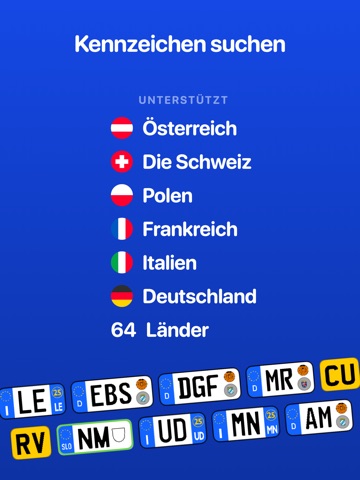 Kennzeichen sammeln Wiki iPad screenshot 1