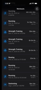 Workout Data Exporter screenshot
