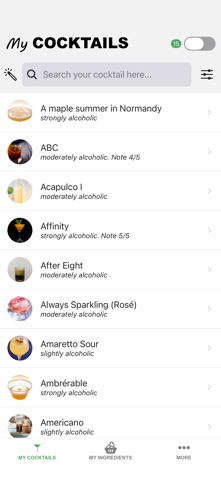 My Cocktails screenshot