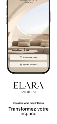 Elara Vision : Déco & Mobilier iPhone screenshot