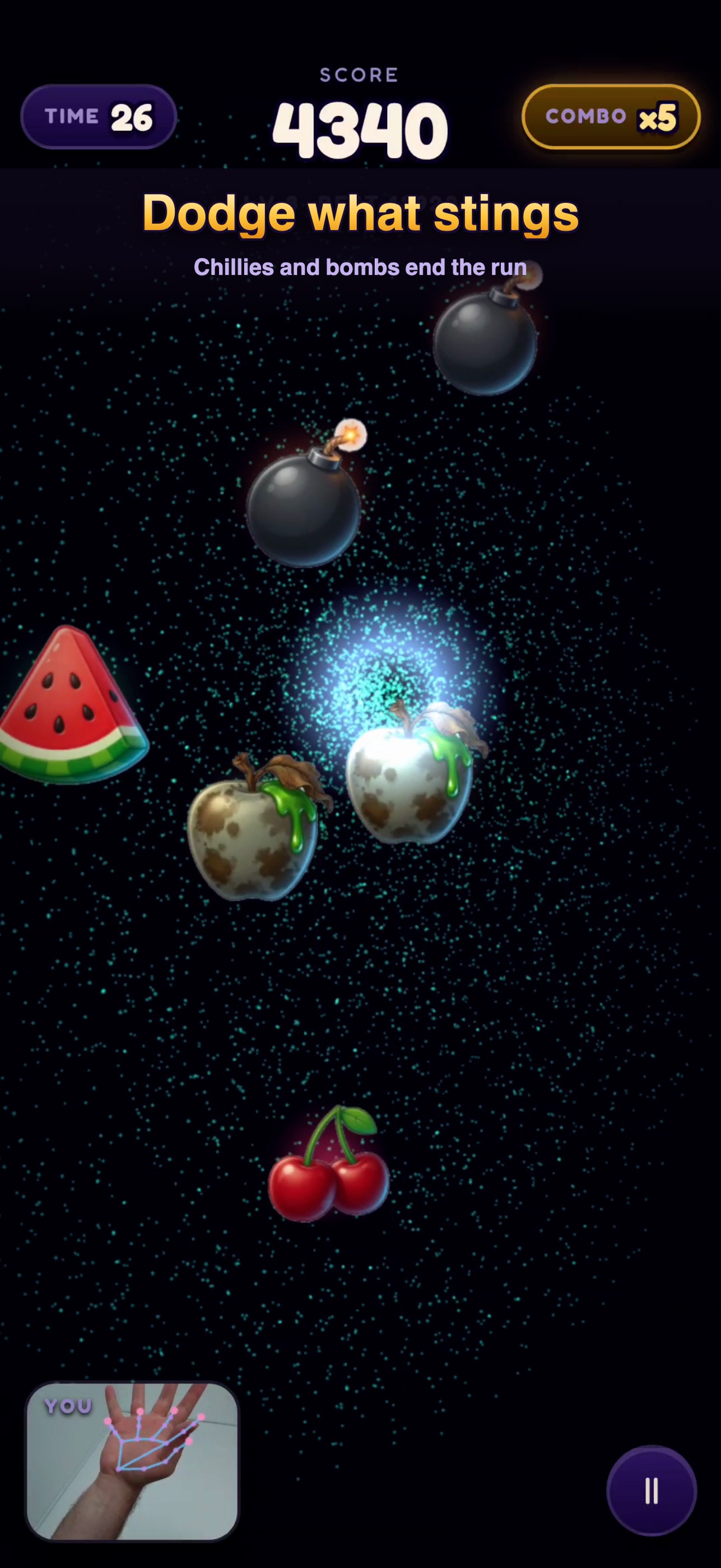 Screenshot 5 of Fruit Catch: Hand Tracking