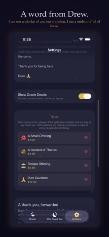 Devi Oracle - Goddess Cards screenshot