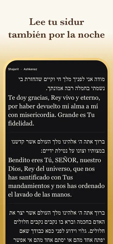 Zmanim: Sidur y Rezos Judíos screenshot 9 of 10