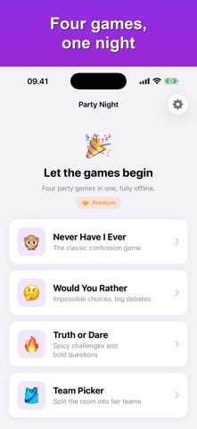 Never Have I Ever: Party Night iPhone screenshot