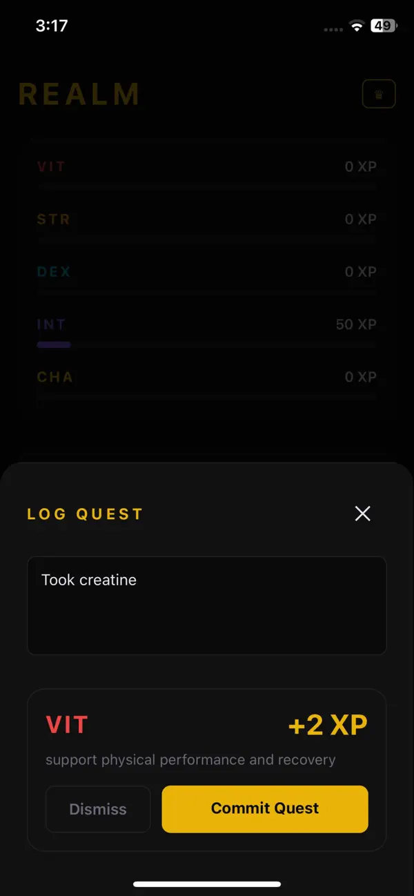Screenshot #3 pour Sigils: Life RPG & AI Mentor