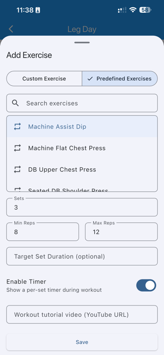 Simple Workout Recorder Screenshot 7 of 7