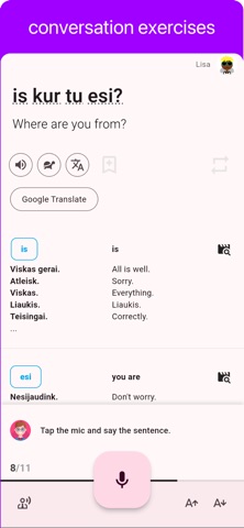 Lithuanian -Listening Speaking screenshot