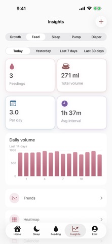 Bebbly - Baby Tracker Screenshot 5 of 10