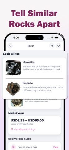 Rock Identifier - Crystal Scan iPhone screenshot