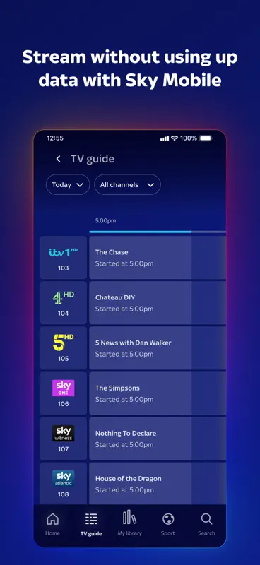 Sky Go (Glass / Stream) screenshot 3 of 4