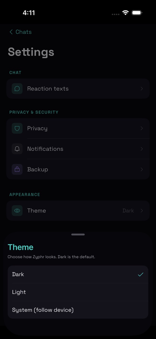 iPhone screenshot